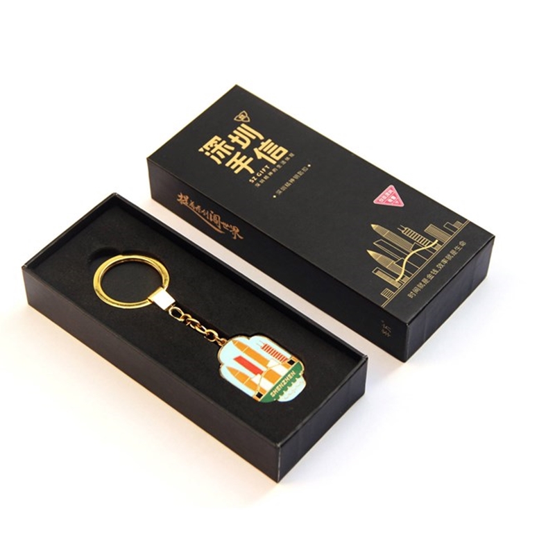 深圳手信半方《深圳精神》珐琅钥匙扣