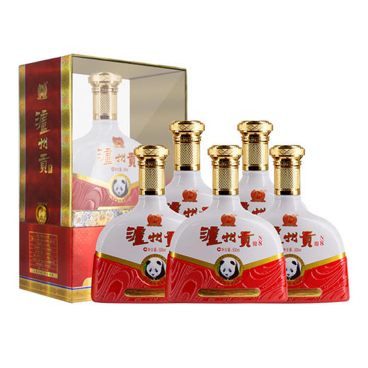 【泸州老窖酒名堂】38度泸州贡酒N8白酒  500ml*6 商品图1