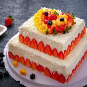 草莓雪沙 | 双层蛋糕