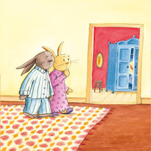 小小兔一家 0到3岁宝宝睡前故事 纸板书图画故事低幼绘本书籍，浪花朵朵 后浪出版 商品图2