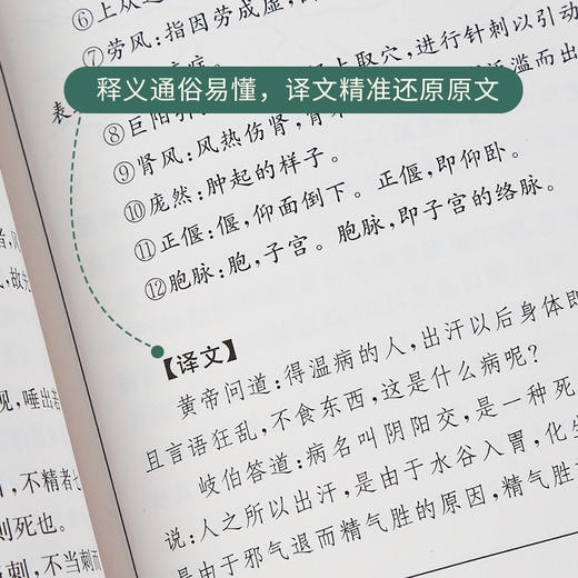 国学经典文库 黄帝内经 儿童文学 11-18岁 HL 皇帝黄帝内经白话版素问篇养生智慧 商品图4