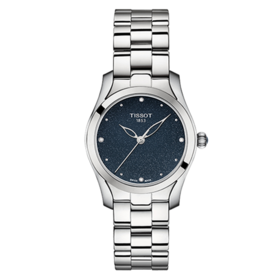Tissot 天梭海浪系列钢带石英女表T112.210.11.046.00