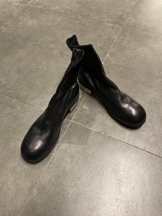 guidi796zi软马皮后拉链铁跟靴男款