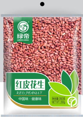 绿帝红皮花生350g