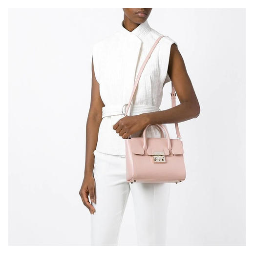 FURLA 芙拉女包女士单肩包METROPOLIS手提包BGX6 粉色 851154 商品图2