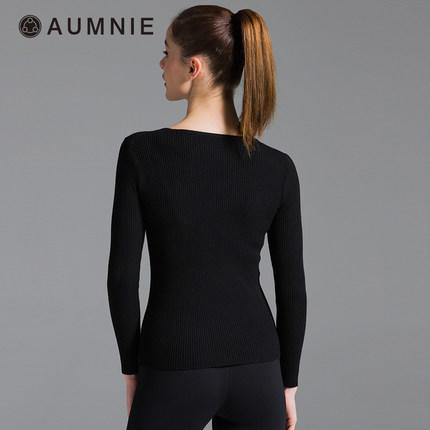 AUMNIE | 罗纹长袖针织打底衫 / Ribbed Henley Tee 商品图1