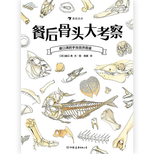 餐后骨头大考察 盛口满的手绘自然图鉴 日本童书研究会推荐儿童插图科普百科绘本书籍，浪花朵朵 后浪出版 商品图1