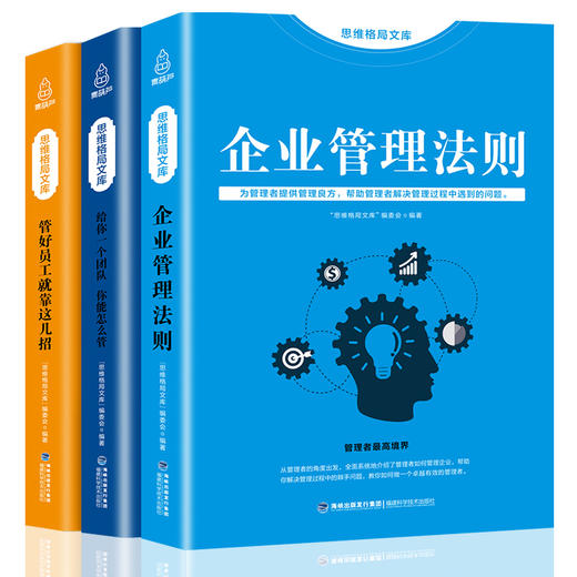 思维格局文库：企业管理法则+管好员工就靠这几招+给你一个团队你能怎么管【全3册】【成人】 商品图0