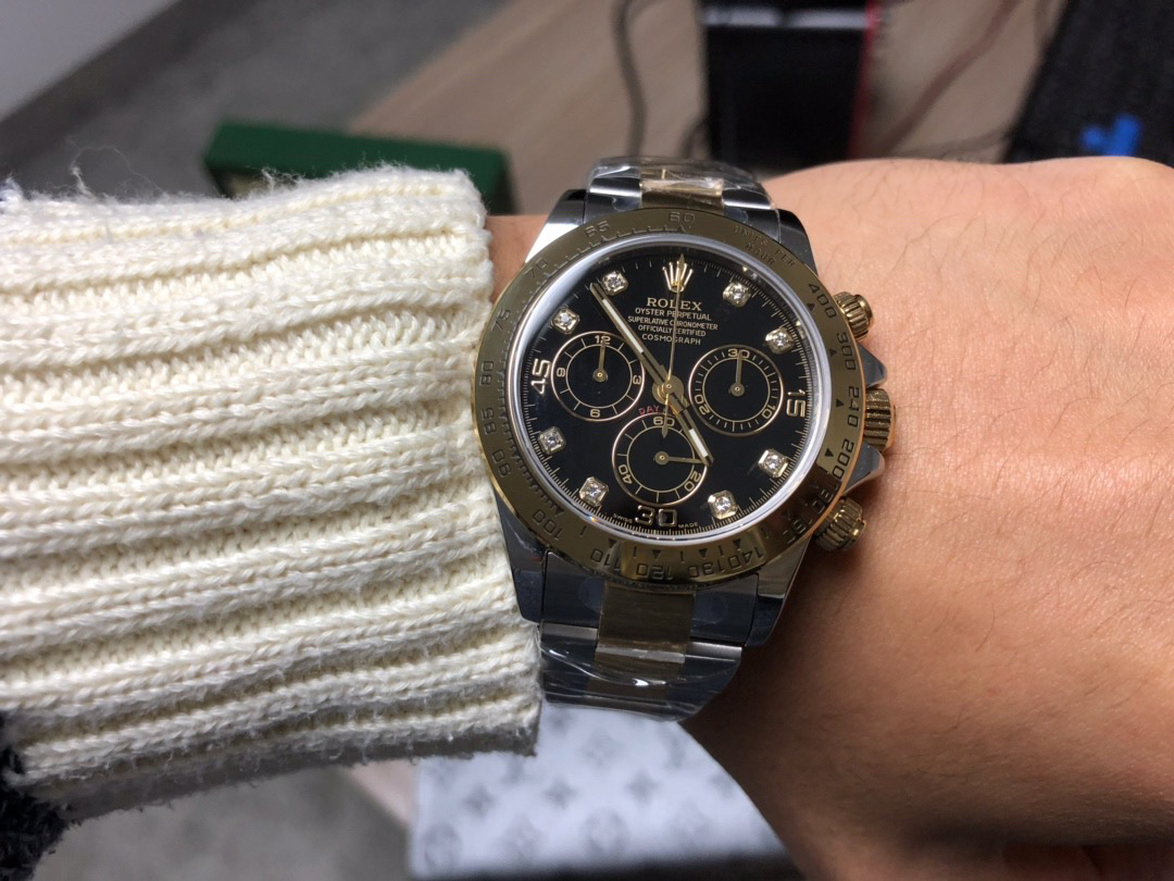 劳力士 间金迪通拿系列 蓝宝石镜面 表径40mm cal.4130自动机械机芯