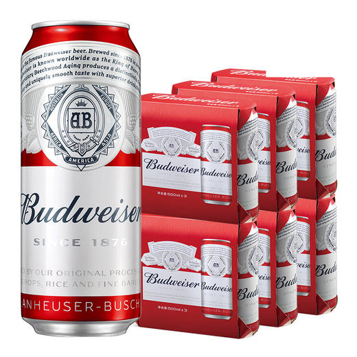 【整箱】百威啤酒500ml*18罐 商品图6