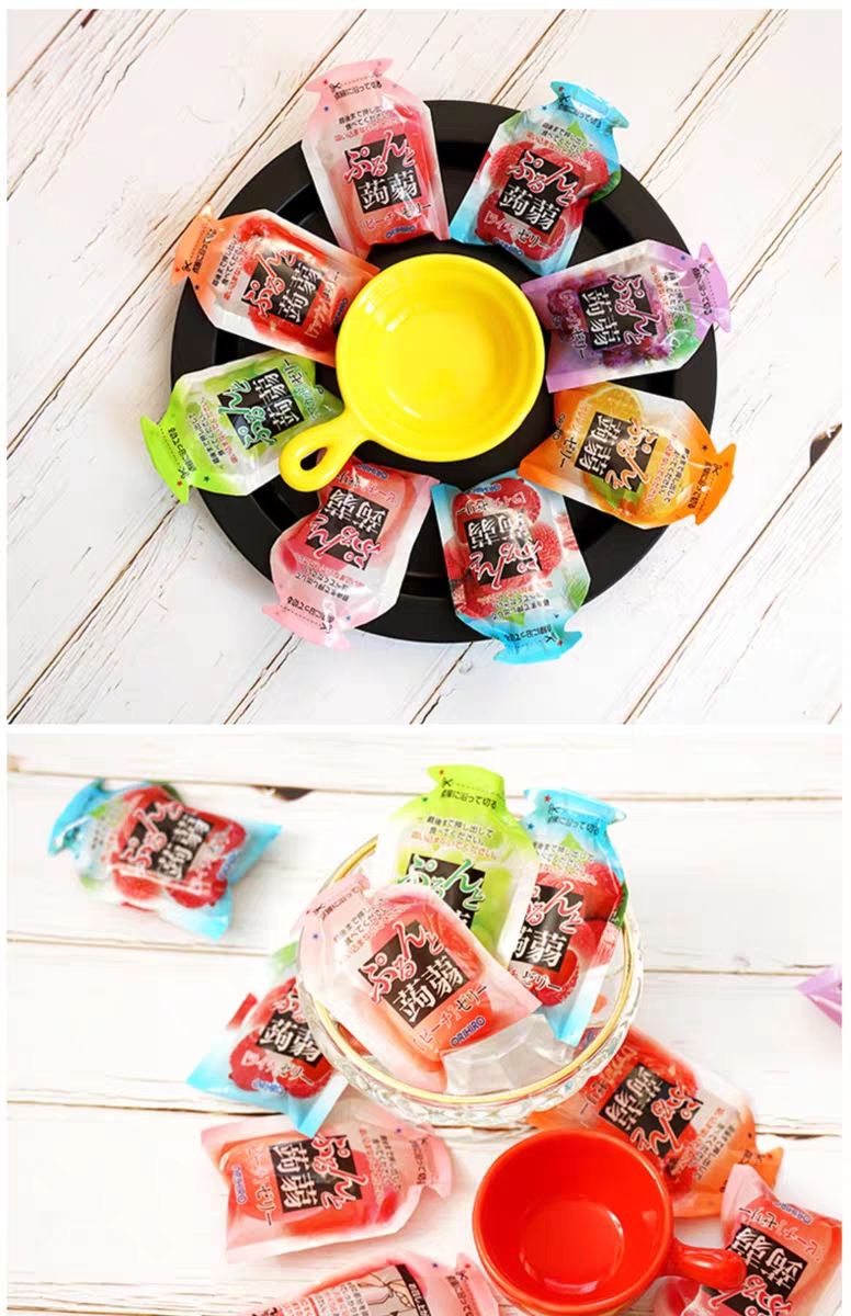 日本进口零食立喜乐蒟蒻果冻水果味果冻 双拼 单味多口味可选