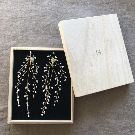 北京仓｜14-Baby's Breath-珍珠 耳夹（无需耳洞）［日本设计师］ 商品图2