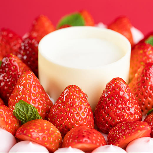 【小团圆火锅蛋糕】当季多汁草莓&香浓酸奶，花样食法更有趣（郴州） 商品图3