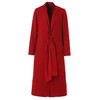 【绵羊毛】乔万尼呢子大衣女流行气质羊毛大衣中长款冬季红色喜宴外套EN4A720 商品缩略图4