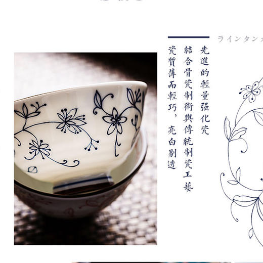 日本进口陶瓷线唐草系列 商品图2