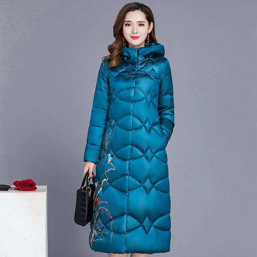 QYM-LFDS-Q19B16新款中国风优雅时尚保暖棉服TZF 商品图1