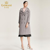 【绵羊毛】乔万尼冬季外套女流行毛呢大衣中长款羽绒内胆可单穿EN4A798 商品缩略图2