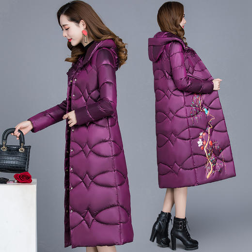 QYM-LFDS-Q19B16新款中国风优雅时尚保暖棉服TZF 商品图2