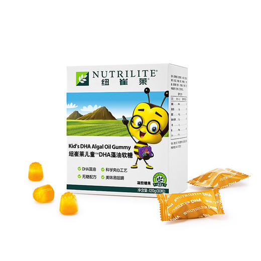 纽崔莱儿童DHA藻油软糖/每粒富含50mgDHA小软糖大营养 商品图3