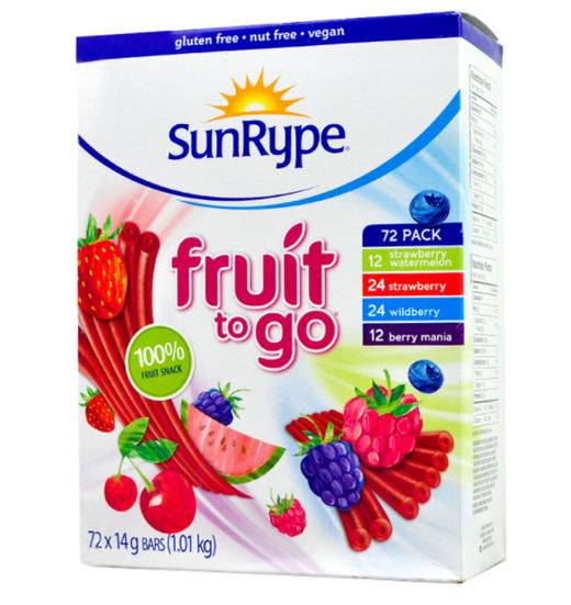 特价！Sunrype 72条天然水果条果丹皮（72条整盒装 包邮）温哥华直邮 商品图0