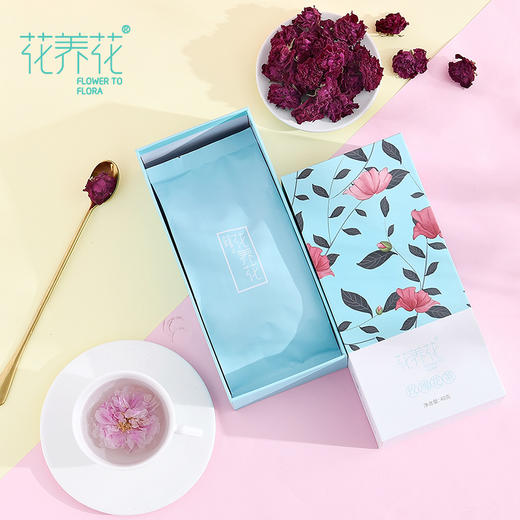 花养花丨玫瑰花冠茶 山东平阴红玫瑰 烘干玫瑰花茶 40g 绿色食品 商品图3