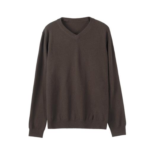 322经典款男士纯山羊绒V领套头衫 商品图3