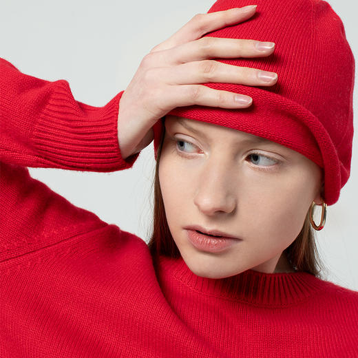 322工房 纯山羊绒 针织圆帽 商品图3