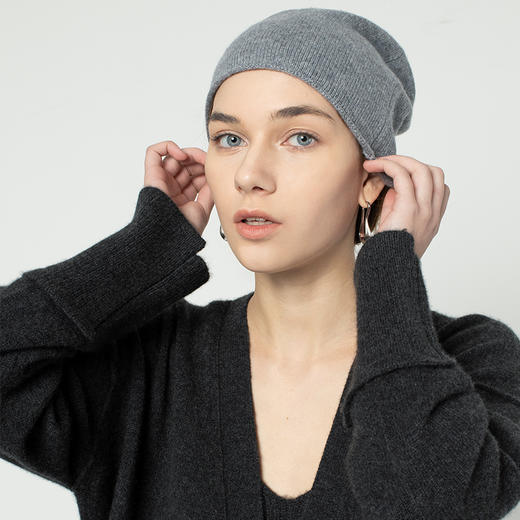 322工房 纯山羊绒 针织圆帽 商品图0