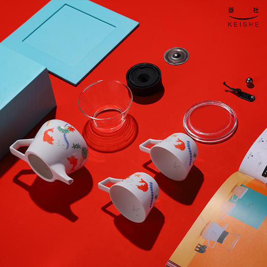 器社 锦鲤茶具套组一壶两杯 商品图1