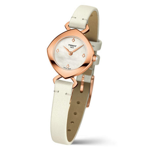 Tissot 天梭伊婷系列T113.109.36.116.00皮带石英女表 商品图2