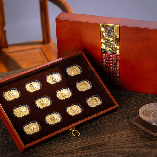 《永恒金》十二生肖礼盒，用999足金复刻价值千万的画作，中国人必藏之 商品图5
