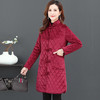 NP【168-8】	妈妈冬装棉衣中长款金丝绒外套加绒加厚棉袄中老年 商品缩略图1