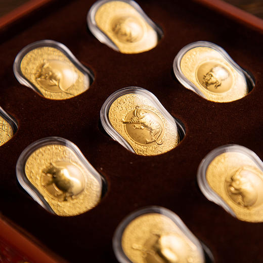 《永恒金》十二生肖礼盒，用999足金复刻价值千万的画作，中国人必藏之 商品图0