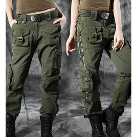 裁缝学苑 AG12女士工装裤休闲高腰直筒裤11服装裁剪图牛皮纸样