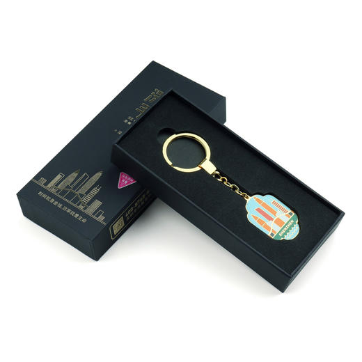 深圳手信半方《深圳精神》珐琅钥匙扣 商品图3