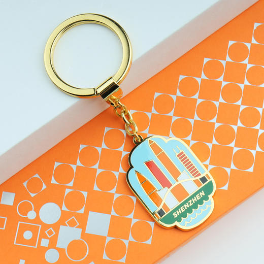 深圳手信半方《深圳精神》珐琅钥匙扣 商品图7