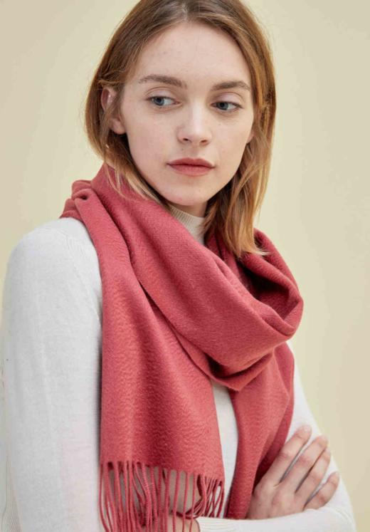 水波纹羊绒大披肩 SJF18P701N 商品图9