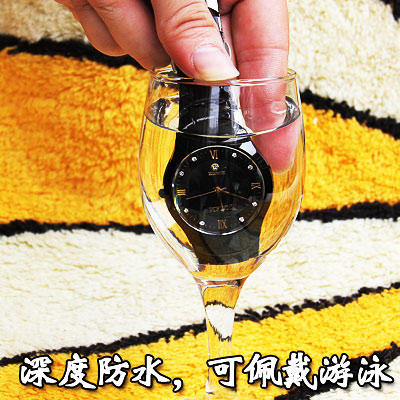 爵帅 专柜正品原装时尚手表男士 新款休闲潮男款表黑色钨钢表 商品图2