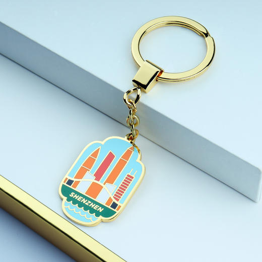 深圳手信半方《深圳精神》珐琅钥匙扣 商品图5