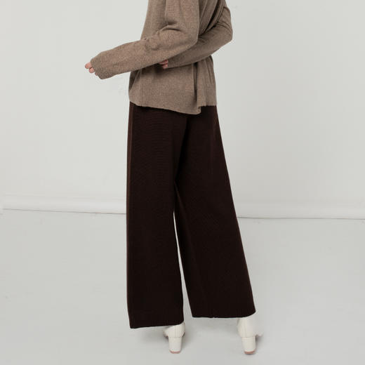 322经典款女士纯山羊绒宽松阔腿裤 商品图1