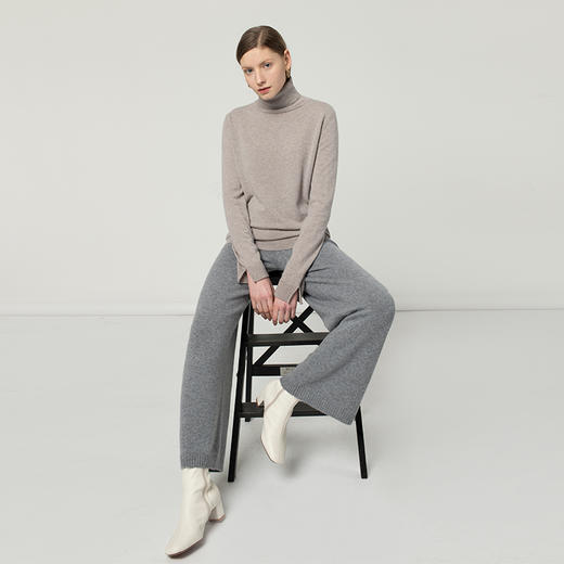 322经典款女士纯山羊绒宽松阔腿裤 商品图0