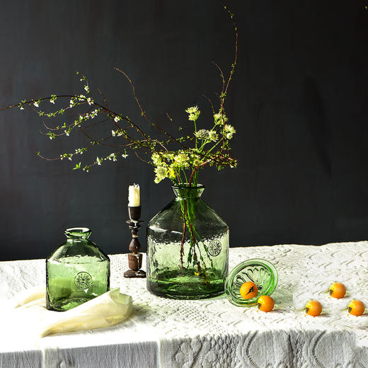 碧轩 现代轻奢透明玻璃花瓶摆件 家居装饰品摆设客厅餐厅插花器 商品图6