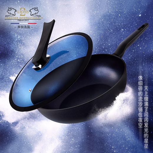 【法国Sabatier赛巴迪】不粘锅炒锅轻平底超轻通用轻便家用凹面电磁炉专用圆底不粘锅炒锅 商品图2