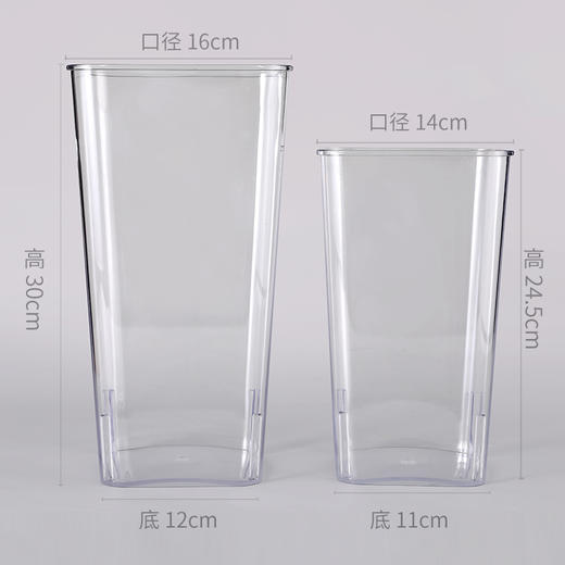 透明方桶--省内满299元包邮，省外运费自理 商品图2