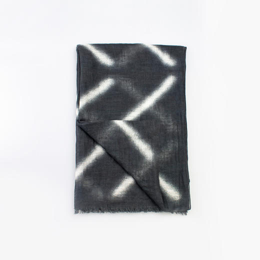 ARMANI 阿玛尼 男士围巾黑色拼白色 640782 3P003 00243 商品图1