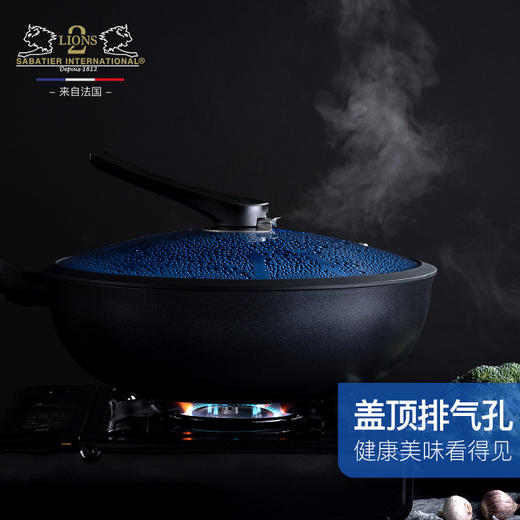 【法国Sabatier赛巴迪】不粘锅炒锅轻平底超轻通用轻便家用凹面电磁炉专用圆底不粘锅炒锅 商品图1