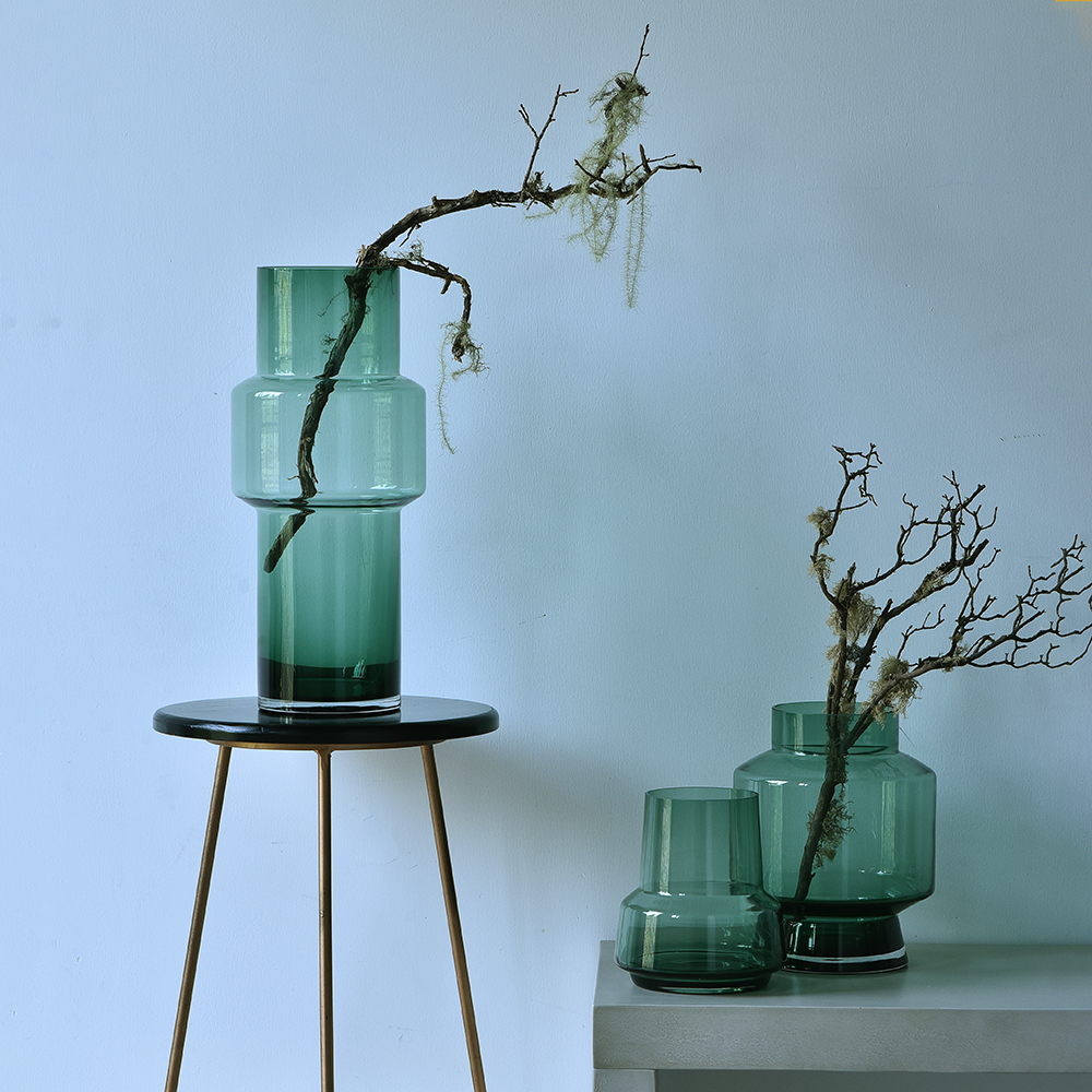 碧轩创意玻璃花瓶摆件香薰扩散器北欧风格客厅透明插花花瓶