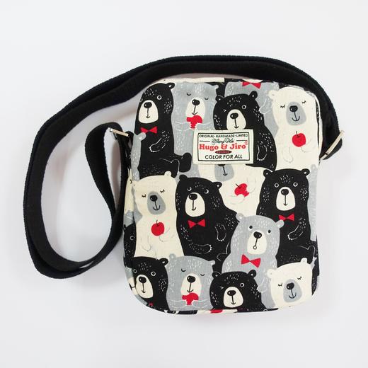 HUJI祤集Toast斜挎包插画暖心苹果小熊 商品图1