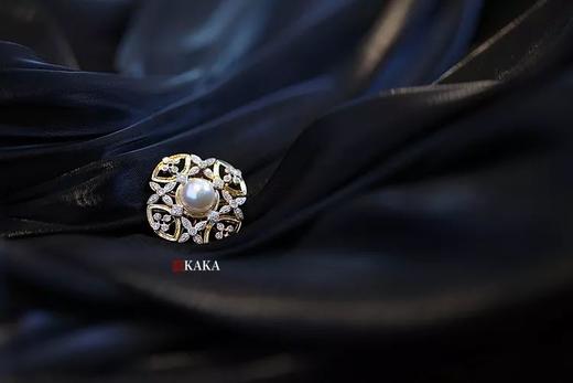 重新焕发生命力｜akoya18k黄金钻石珍珠胸针 商品图1