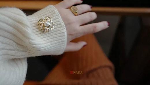 重新焕发生命力｜akoya18k黄金钻石珍珠胸针 商品图4